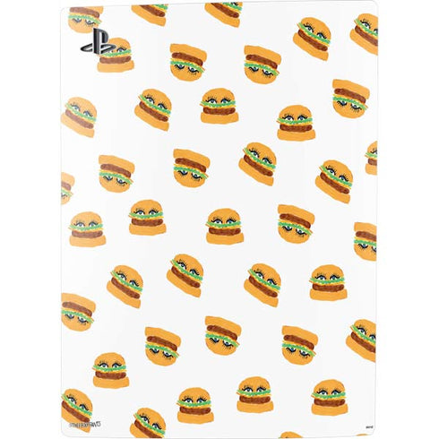 Bouffants and Broken Hearts Cute Burgers PS5 Digital Edition Console Skin